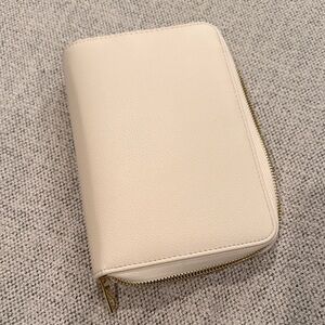 Christina Love Planning Cream Zip-Around Wallet cash envelope system